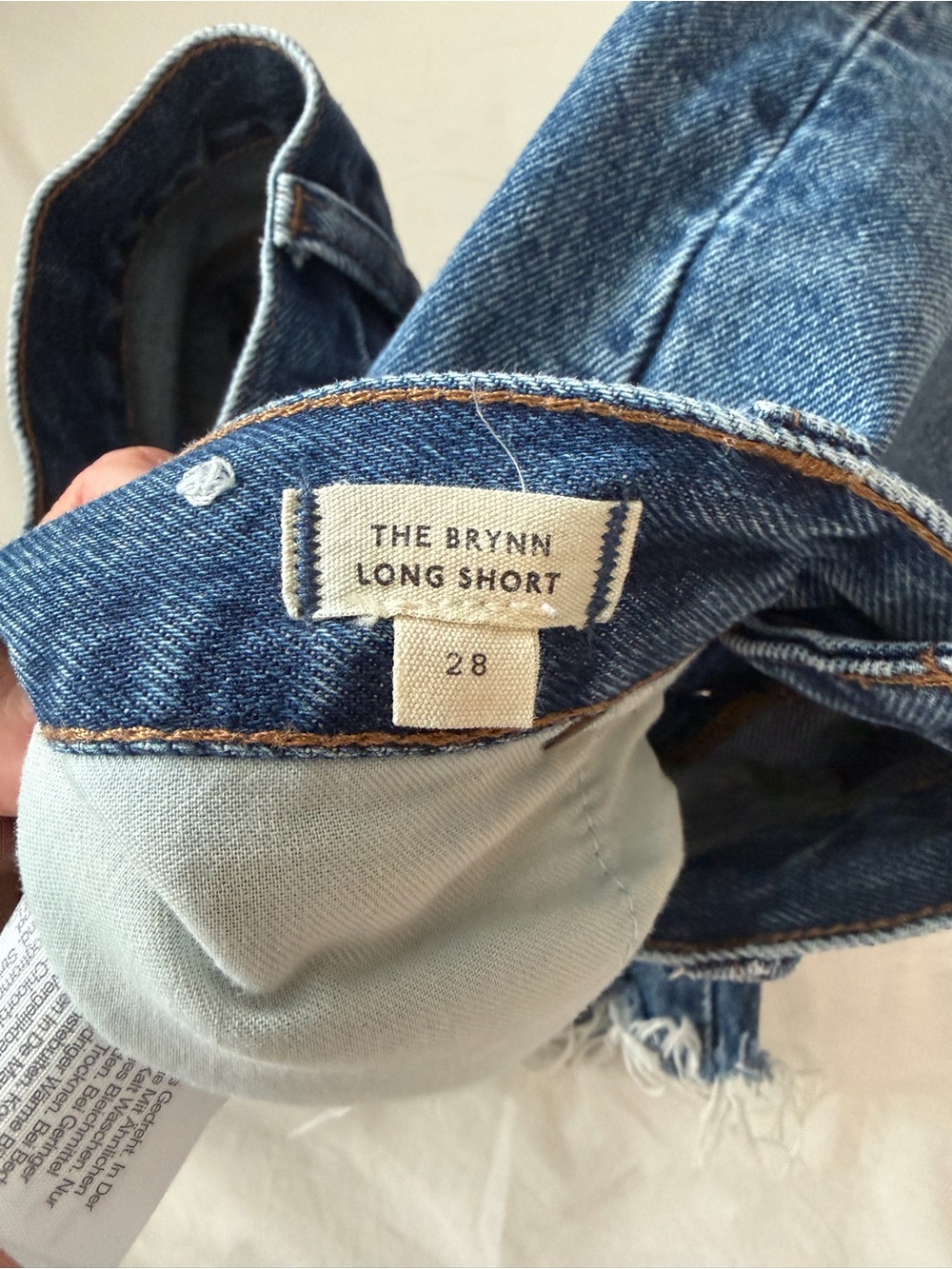 Madewell Bryn Long Short Denim Jean Shorts - Picture 3 of 4